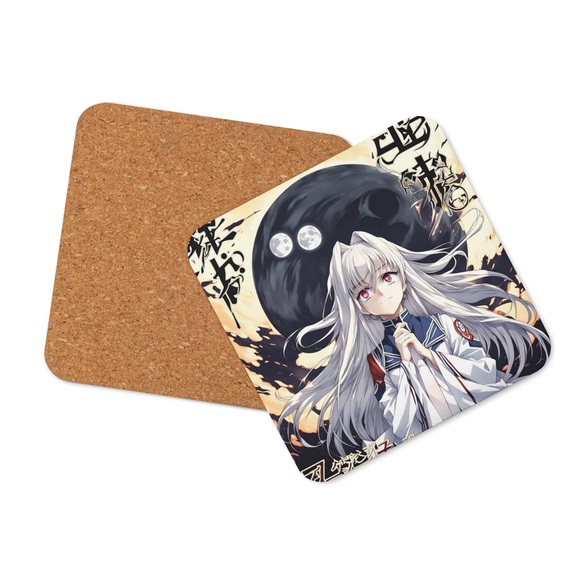 Cork-Back Anime Coaster NWT - Stylish & Functional - Picture 6 of 7